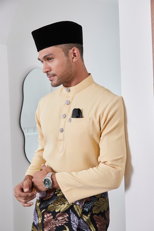 Baju Melayu Yusoff - Custard Yellow
